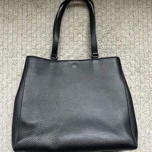 Dagne Dover Large Allyn Tote - Onyx Leather